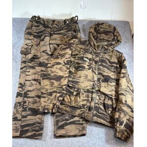 Columbia Jacket Pants Uniform Mens XL 36 Brown Fleece Tiger Camo Military USA